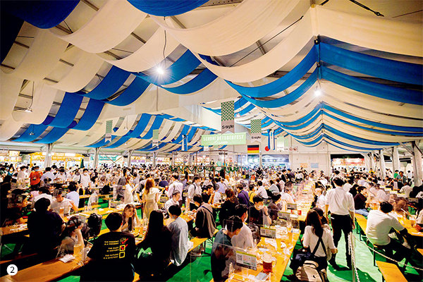 主催イベントの一例『仙台オクトーバーフェスト』。食・アート・市民の交流と、地産地消による地域活性化を目指す。